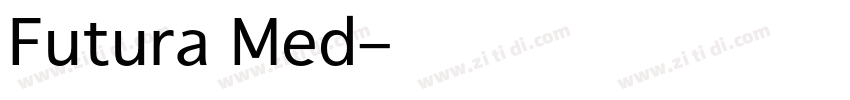 Futura Med字体转换